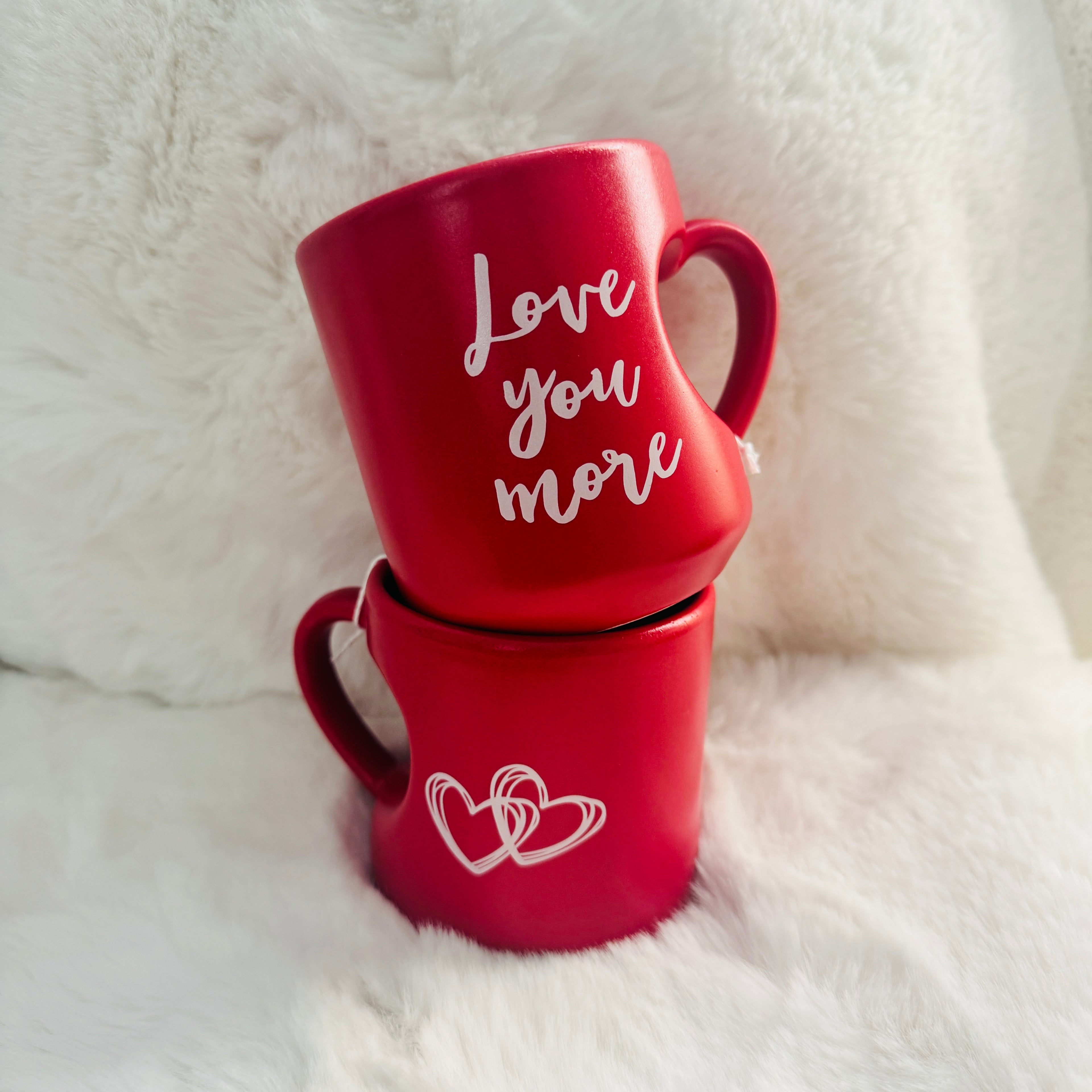 Love You More Heart Mug