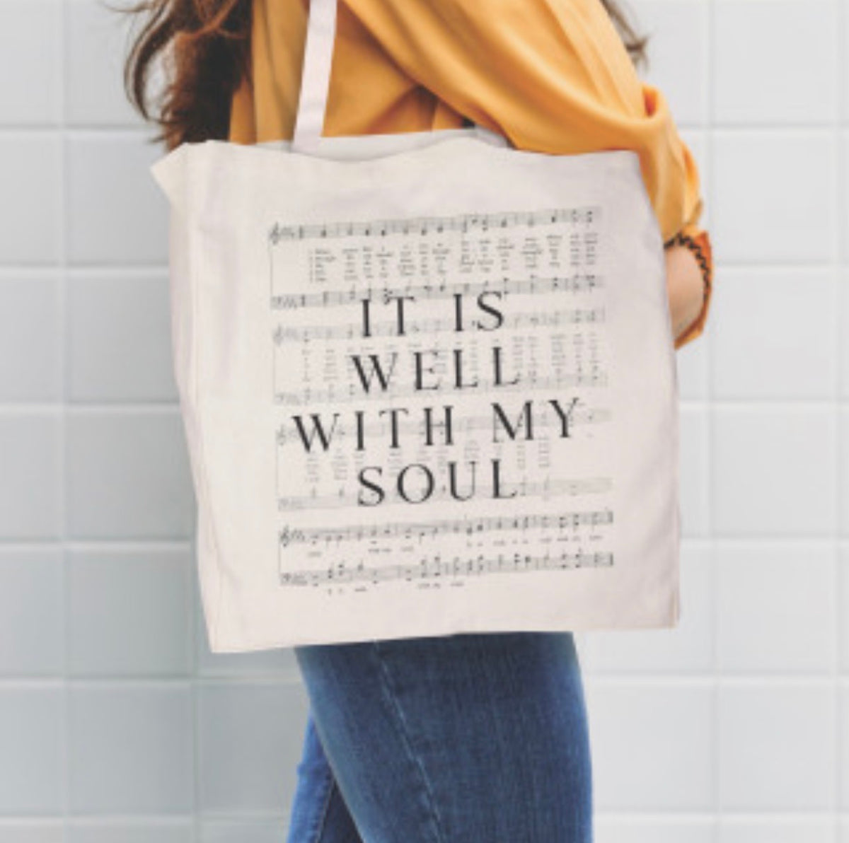 Cotton Tote Bag - It Is Well