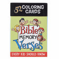 Coloring Cards - 52 Bible Memory Verses Every Kid Should Know