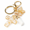 Butterfly Cross Keychain