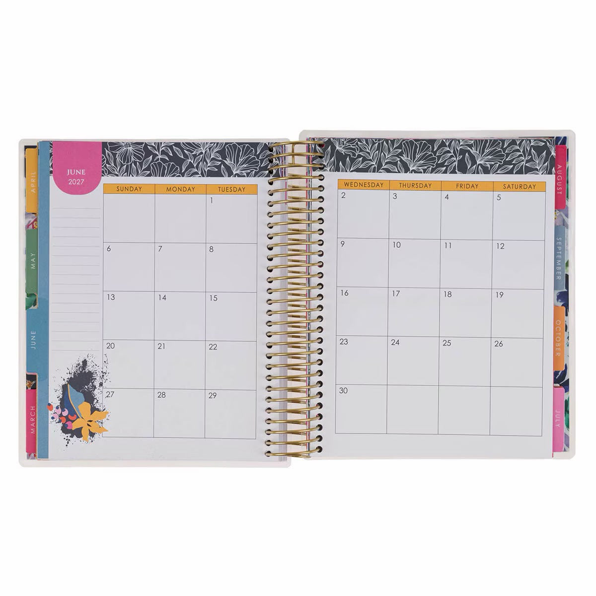 2027 18-Month Spiral Planner