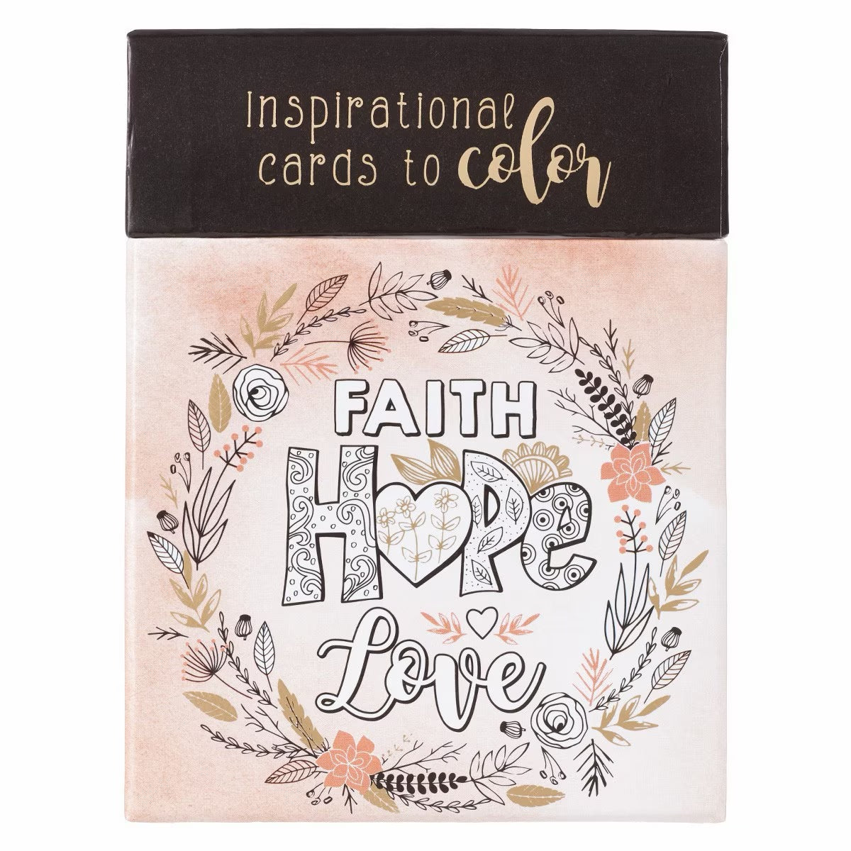 Coloring Cards - Faith Hope Love