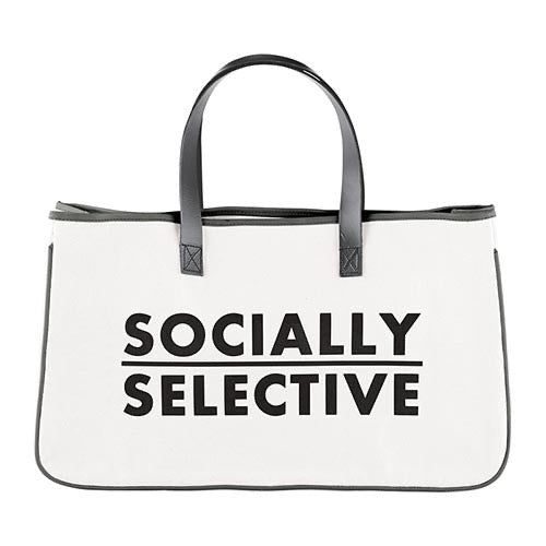 Large Canvas Tote - Socially Selective