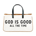 Large Canvas Tote - God is Good All the Time