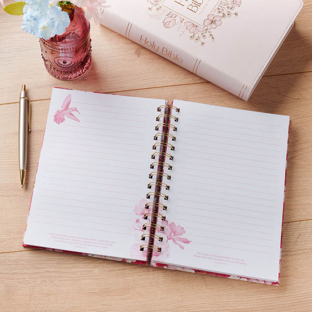 Notebook - Love Pink Hummingbird