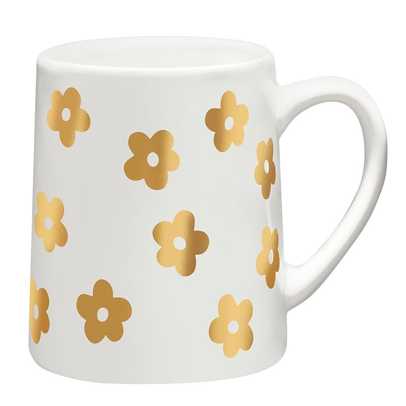 Mug - Gold Foil Flower